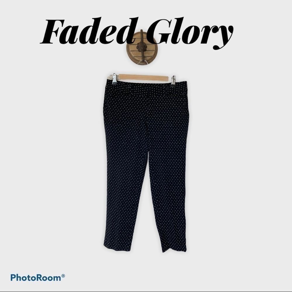 ❤️Faded Glory Black/White Pants (8)
